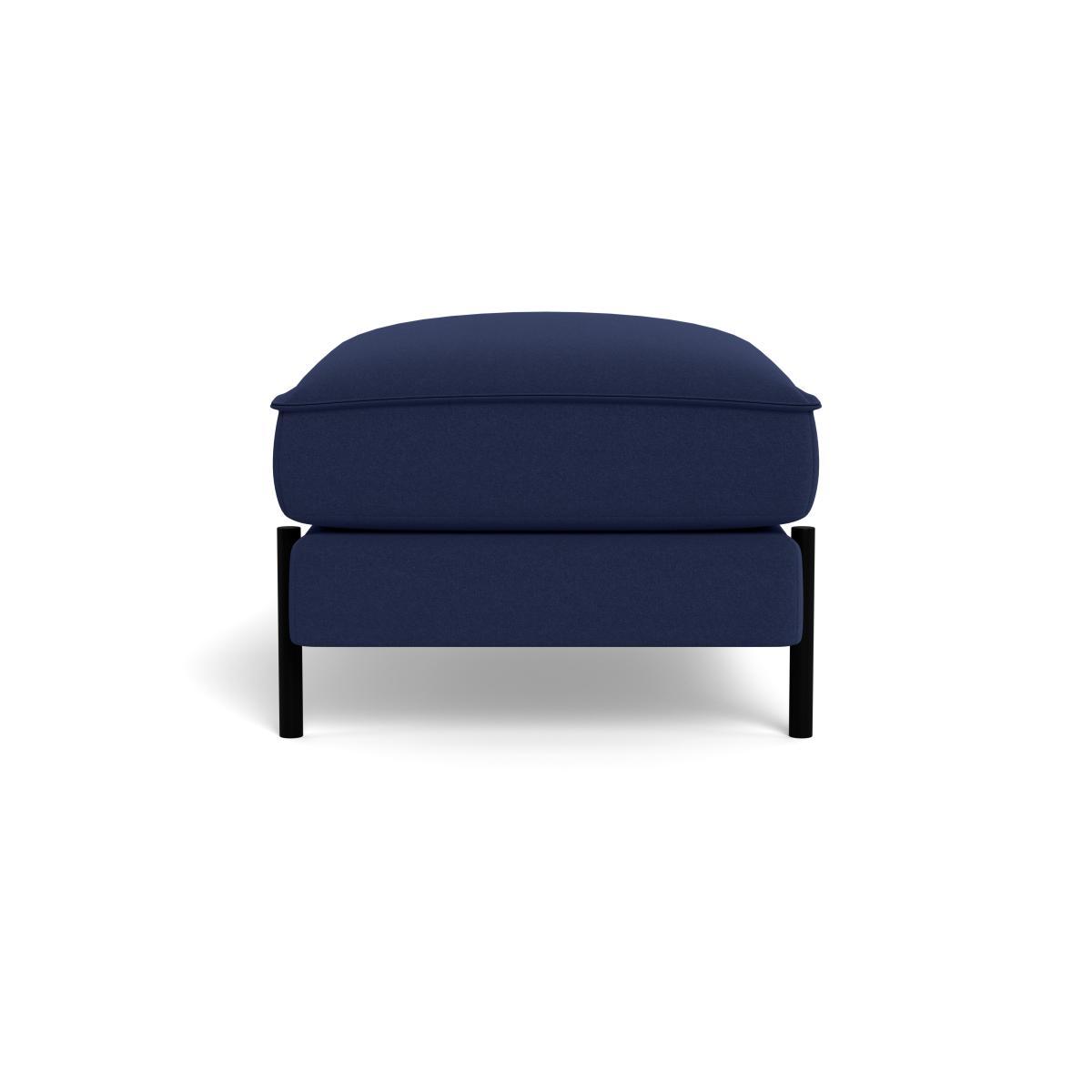 Heal's Tortona Footstool Melton Wool New Navy - Heal's UK Furniture – image 3