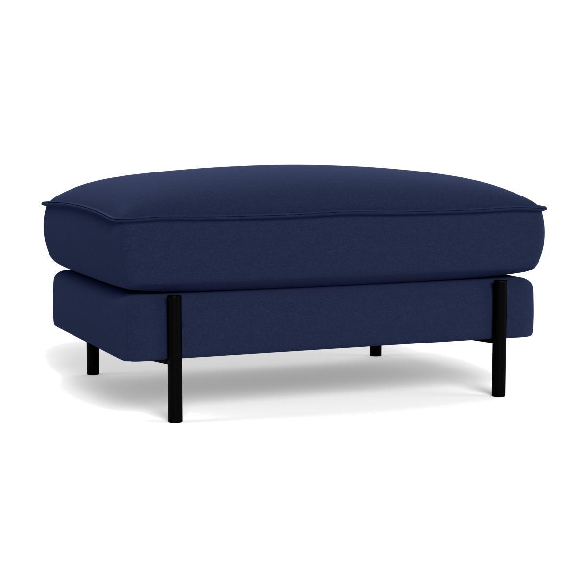 Heal's Tortona Footstool Melton Wool New Navy - Heal's UK Furniture – image 1