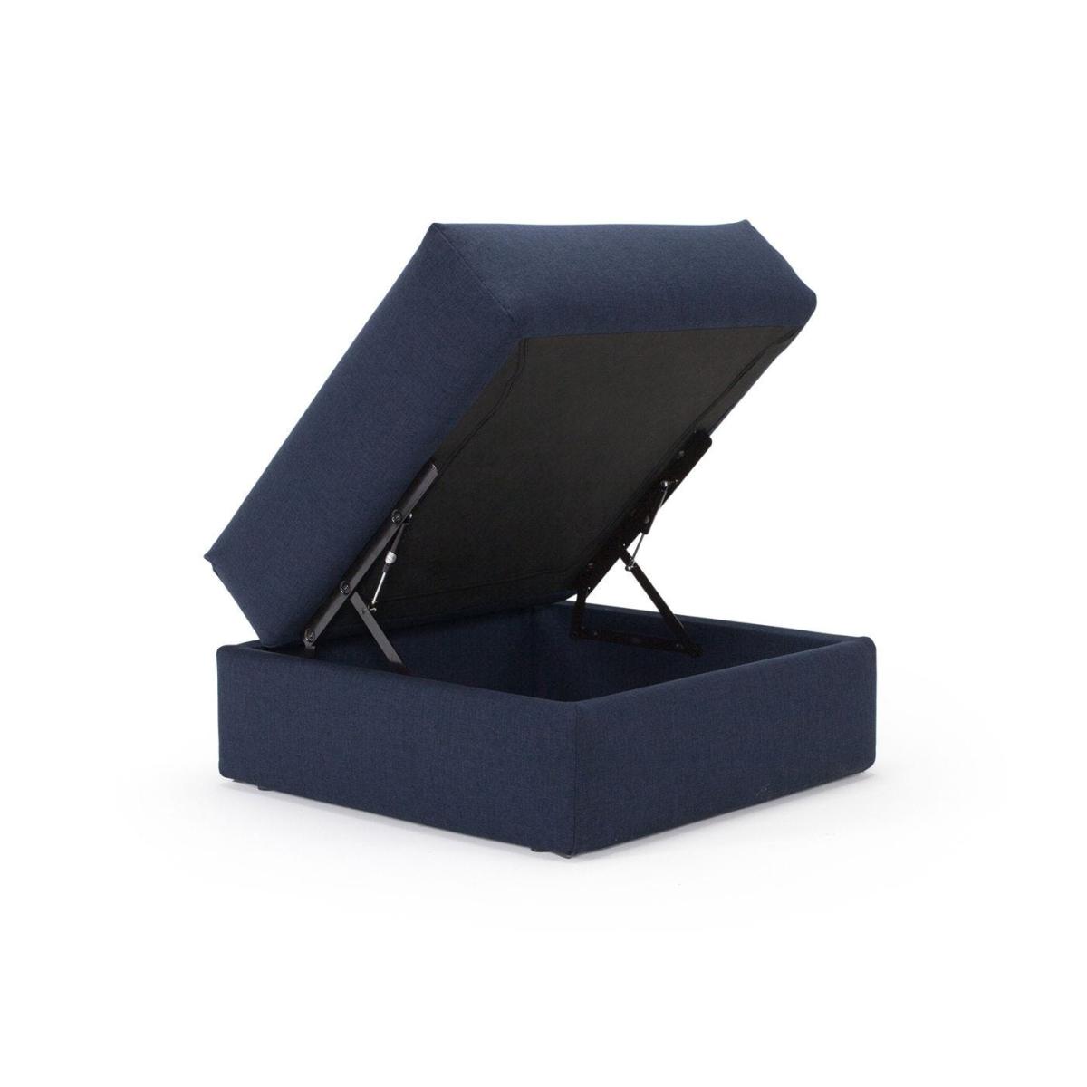 Heal's Oswald Storage Footstool Dessin Blue - Heal's UK Furniture – image 6