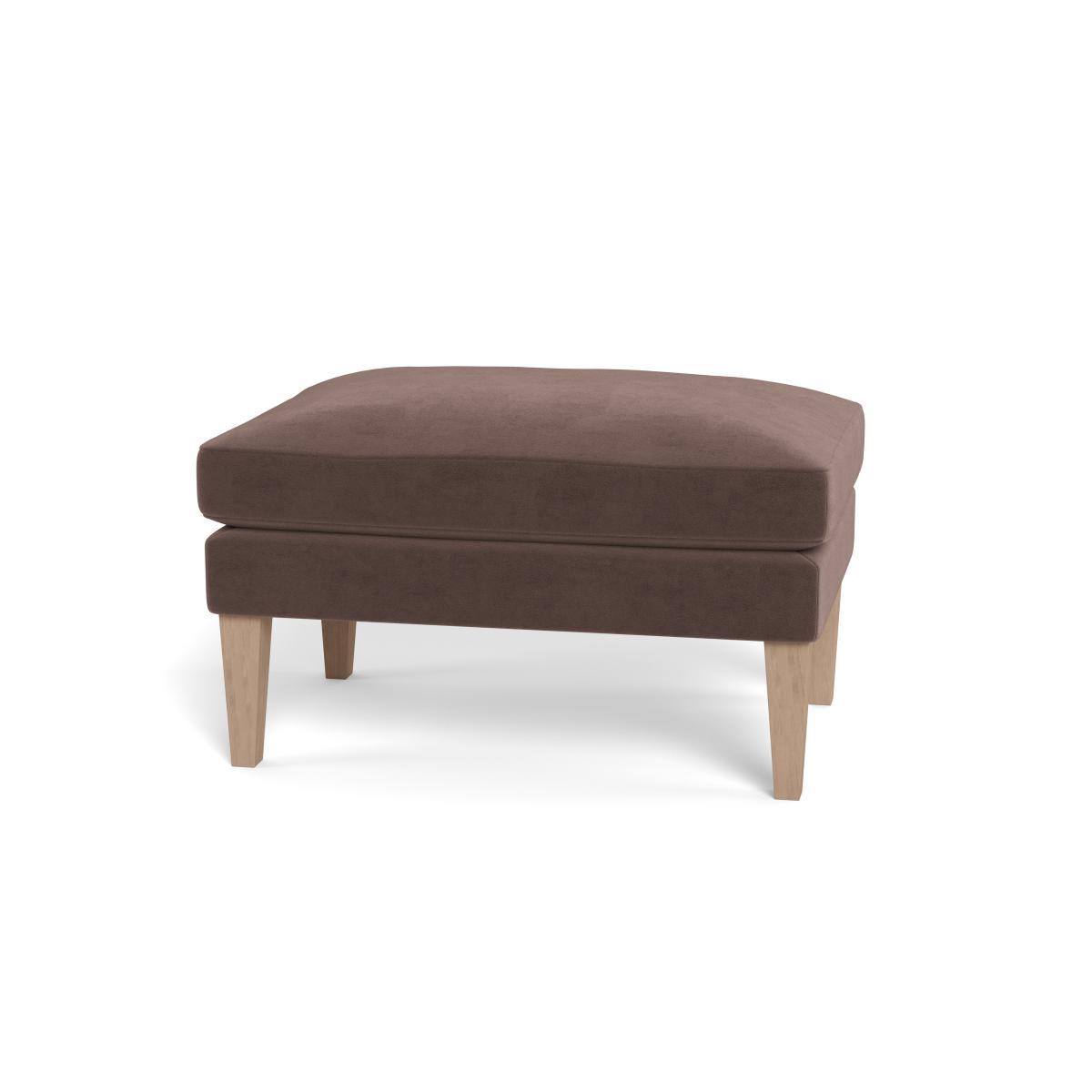 Heal's Wallis Ottoman Velvet Mink Tinted Ash Feet - Heal's UK Furniture – image 5