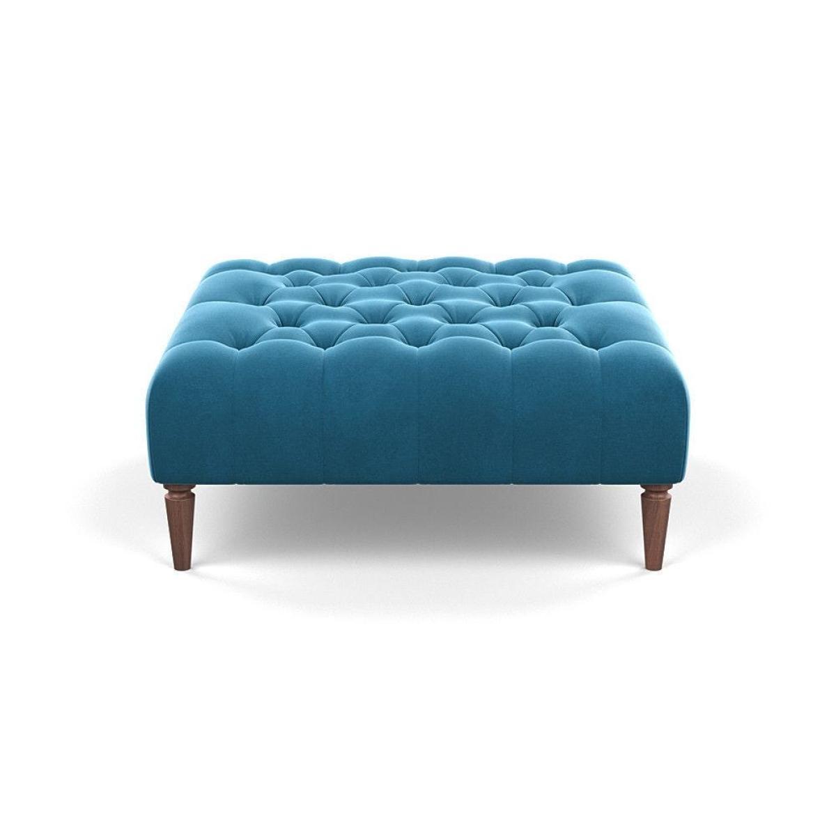 Heal's Balmoral Ottoman Capelo LinenCotton Sea Shanty Walnut Feet - Heal's UK Furniture – image 2