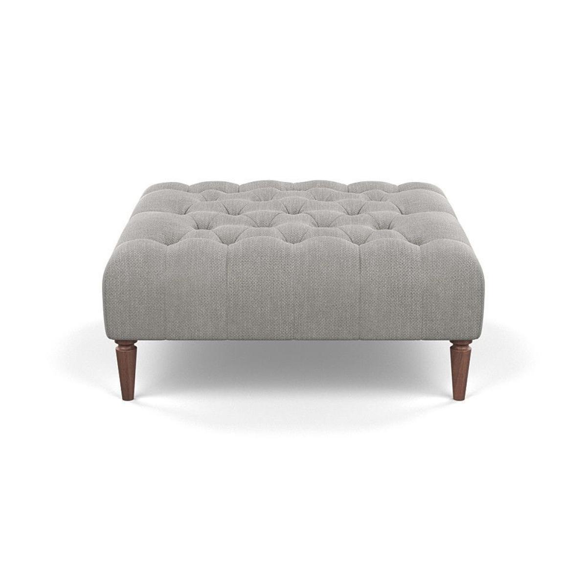 Heal's Balmoral Ottoman Capelo LinenCotton Sea Shanty Walnut Feet - Heal's UK Furniture – image 11
