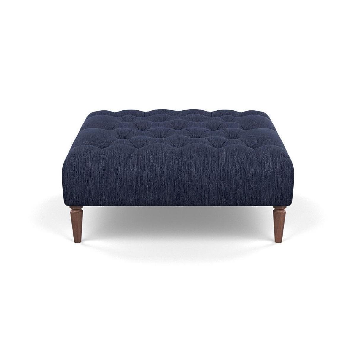 Heal's Balmoral Ottoman Capelo LinenCotton Sea Shanty Walnut Feet - Heal's UK Furniture – image 13