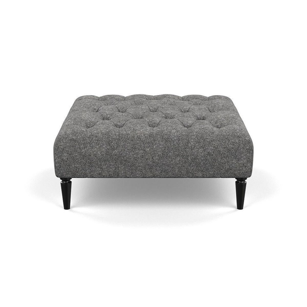 Heal's Balmoral Ottoman Capelo LinenCotton Sea Shanty Walnut Feet - Heal's UK Furniture – image 14