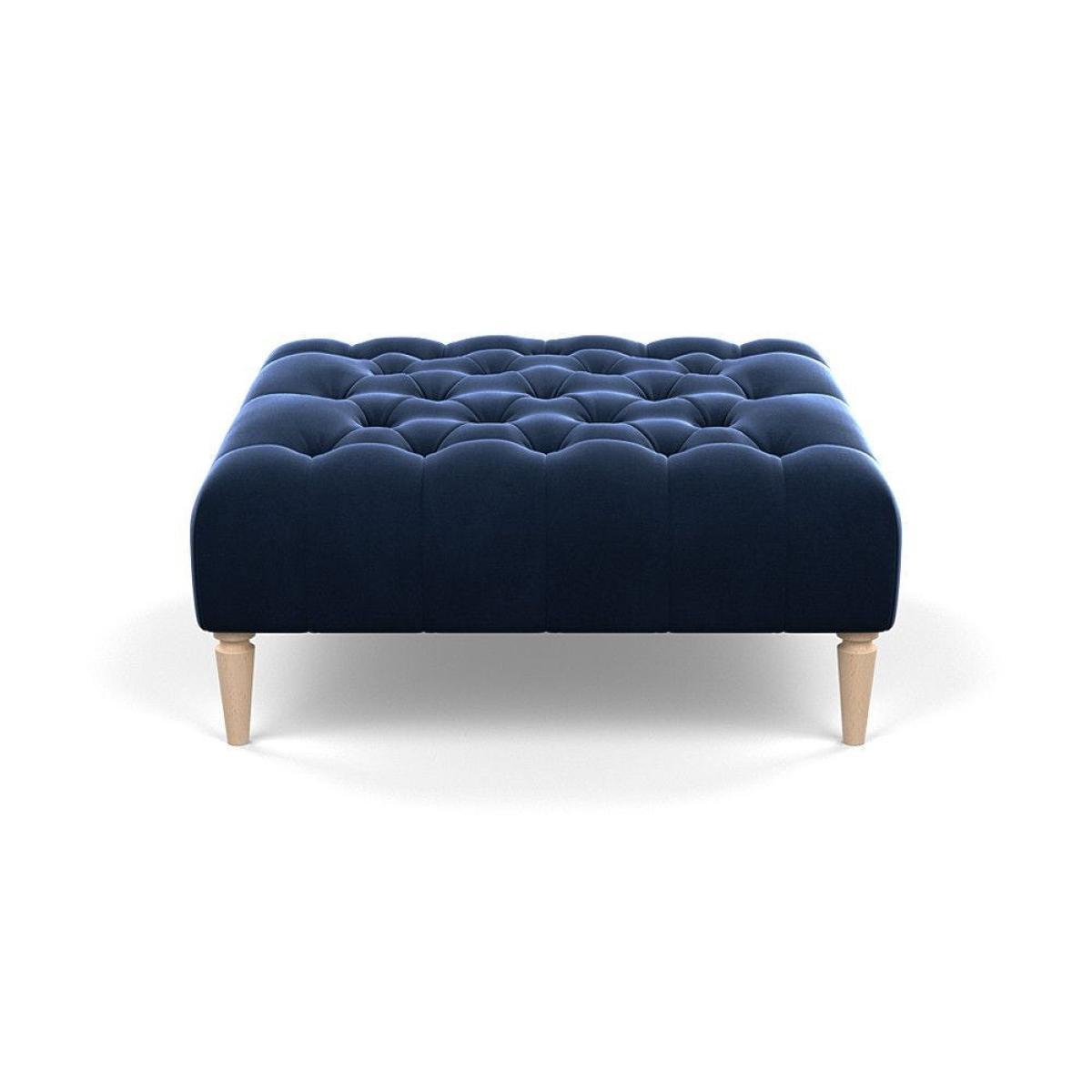 Heal's Balmoral Ottoman Capelo LinenCotton Sea Shanty Walnut Feet - Heal's UK Furniture – image 16