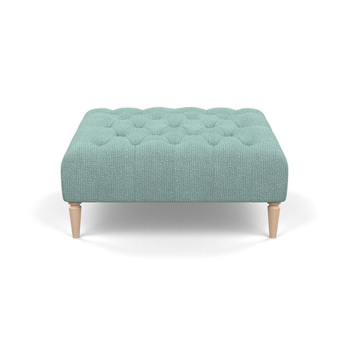Heal's Balmoral Ottoman Capelo LinenCotton Sea Shanty Walnut Feet - Heal's UK Furniture – image 17