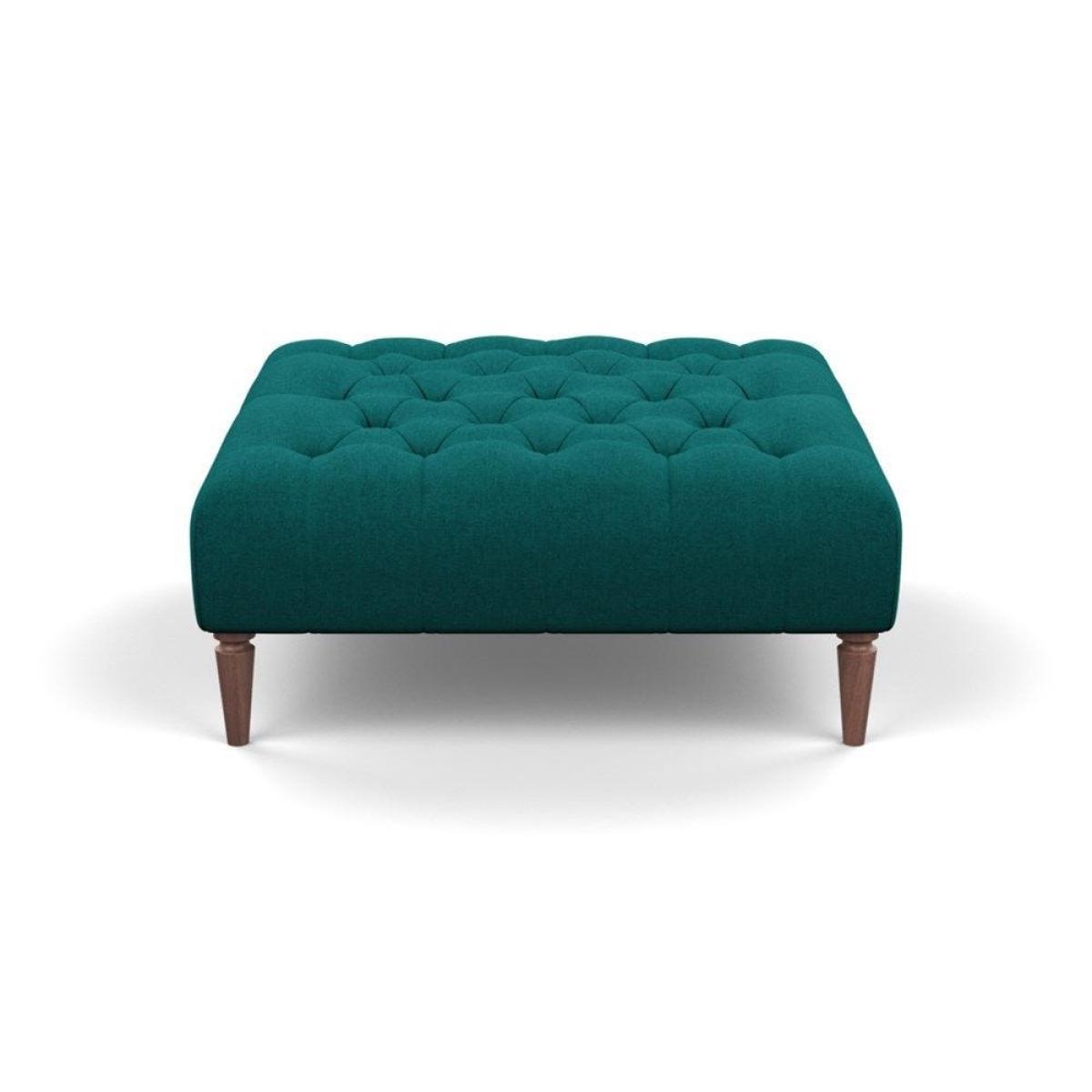 Heal's Balmoral Ottoman Capelo LinenCotton Sea Shanty Walnut Feet - Heal's UK Furniture – image 3