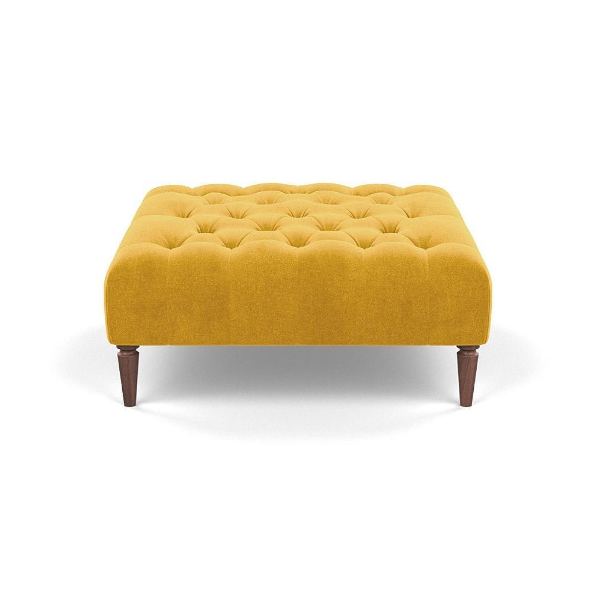 Heal's Balmoral Ottoman Capelo LinenCotton Sea Shanty Walnut Feet - Heal's UK Furniture – image 21