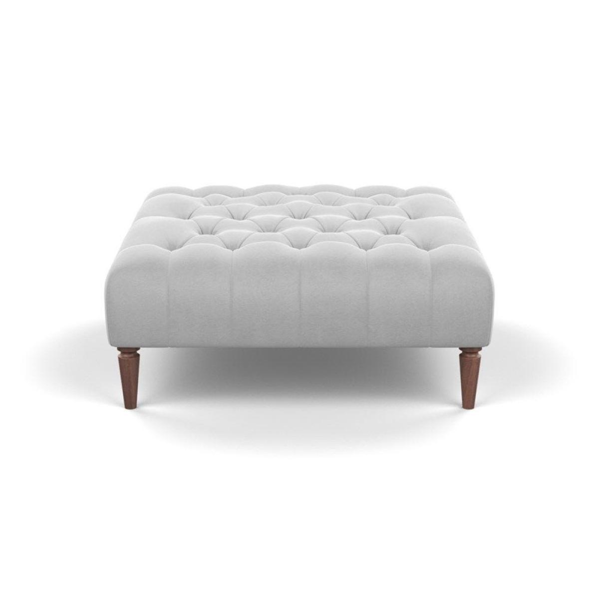 Heal's Balmoral Ottoman Capelo LinenCotton Sea Shanty Walnut Feet - Heal's UK Furniture – image 23