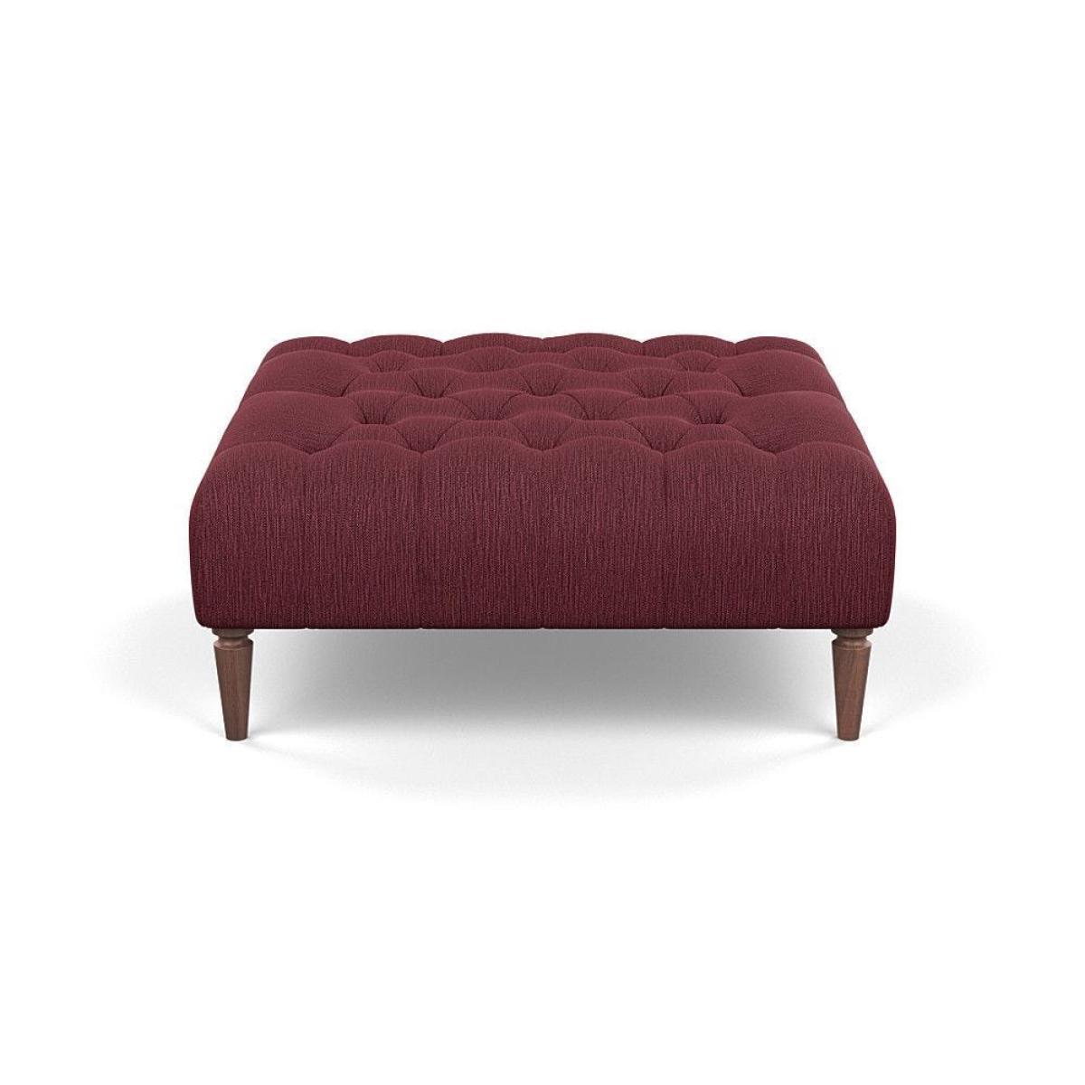 Heal's Balmoral Ottoman Capelo LinenCotton Sea Shanty Walnut Feet - Heal's UK Furniture – image 5