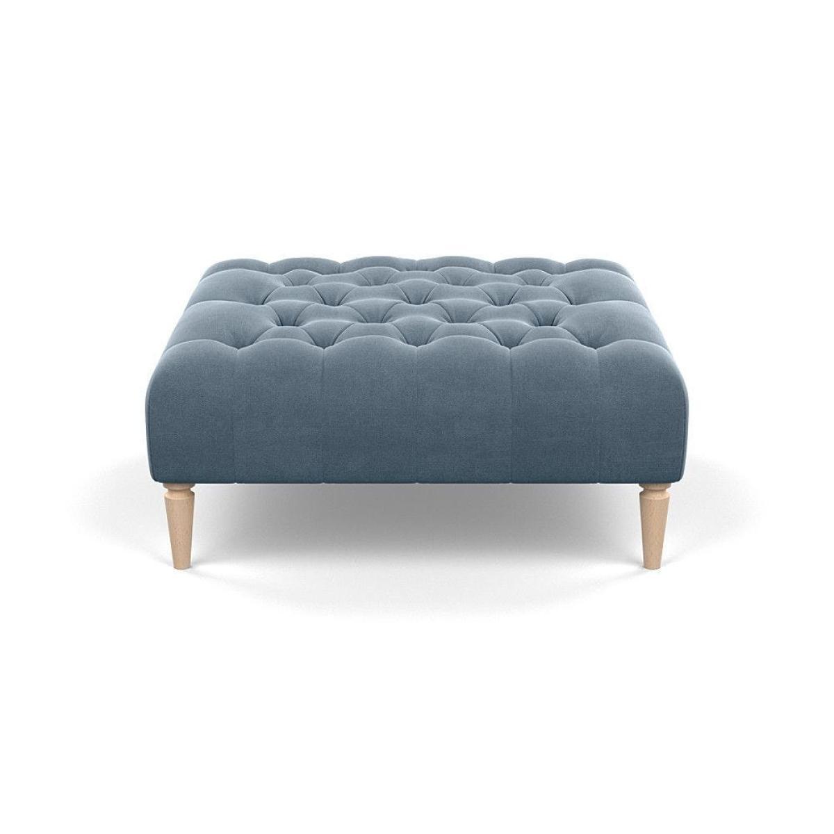 Heal's Balmoral Ottoman Capelo LinenCotton Sea Shanty Walnut Feet - Heal's UK Furniture – image 6