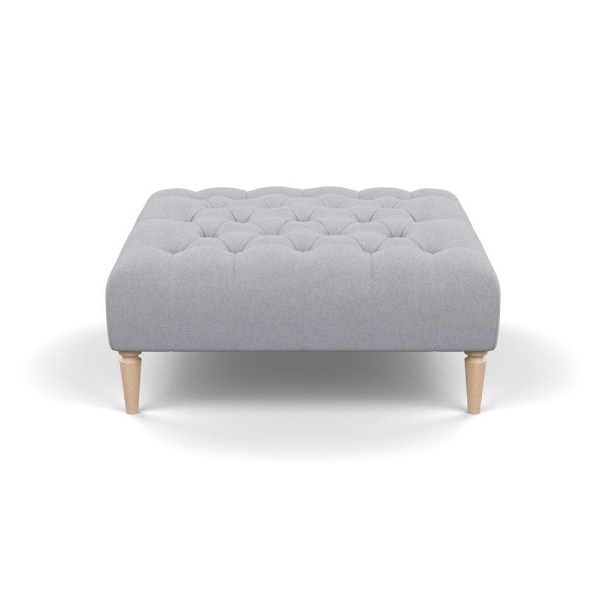 Heal's Balmoral Ottoman Capelo LinenCotton Sea Shanty Walnut Feet - Heal's UK Furniture – image 7