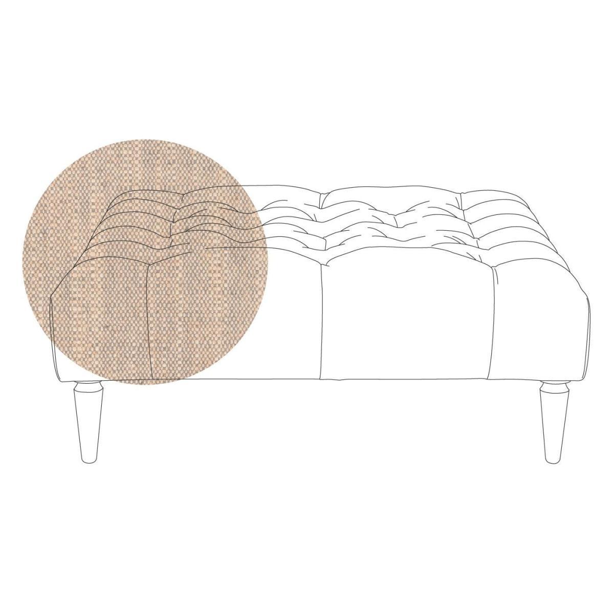Heal's Balmoral Ottoman Capelo LinenCotton Sea Shanty Walnut Feet - Heal's UK Furniture – image 80