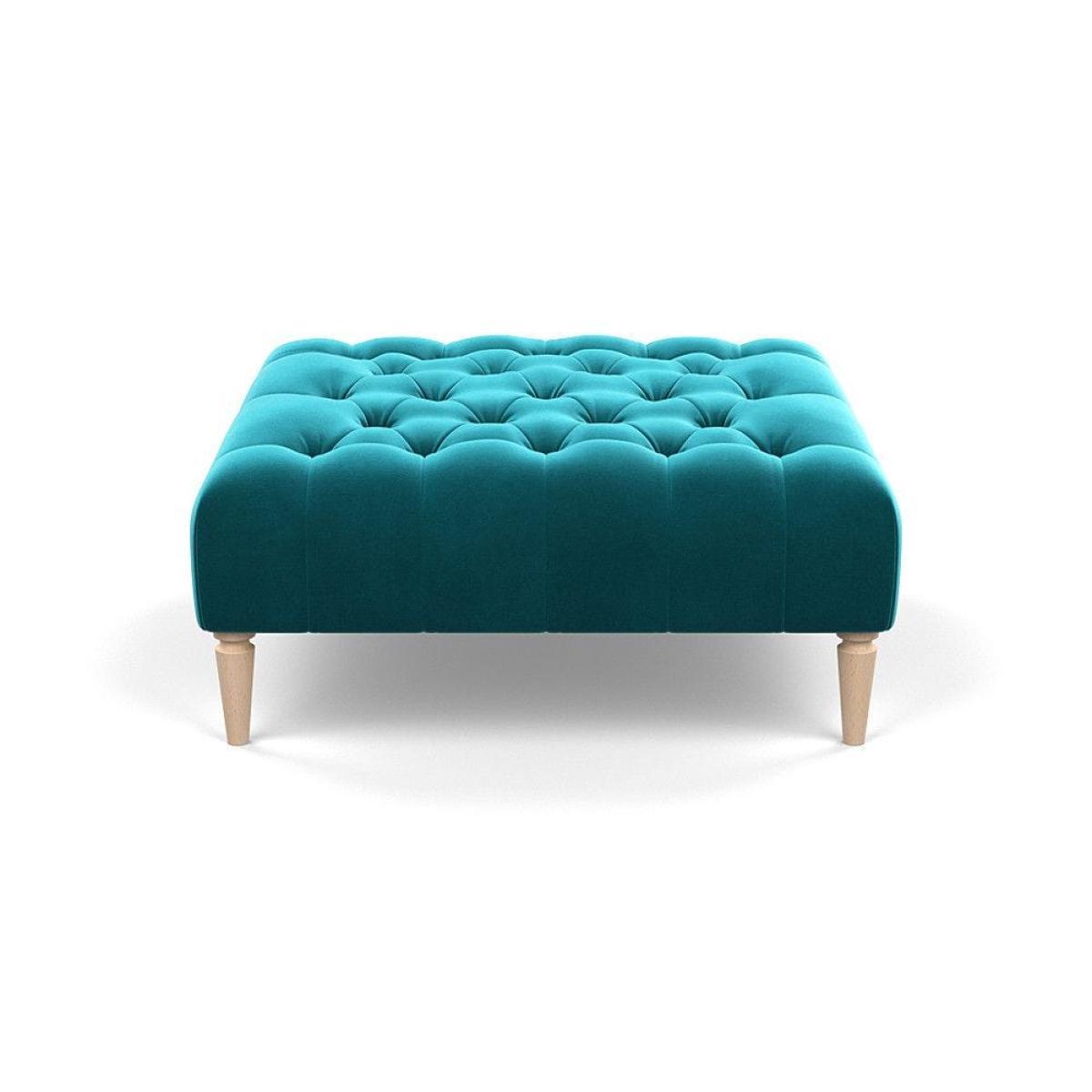 Heal's Balmoral Ottoman Capelo LinenCotton Sea Shanty Walnut Feet - Heal's UK Furniture – image 87