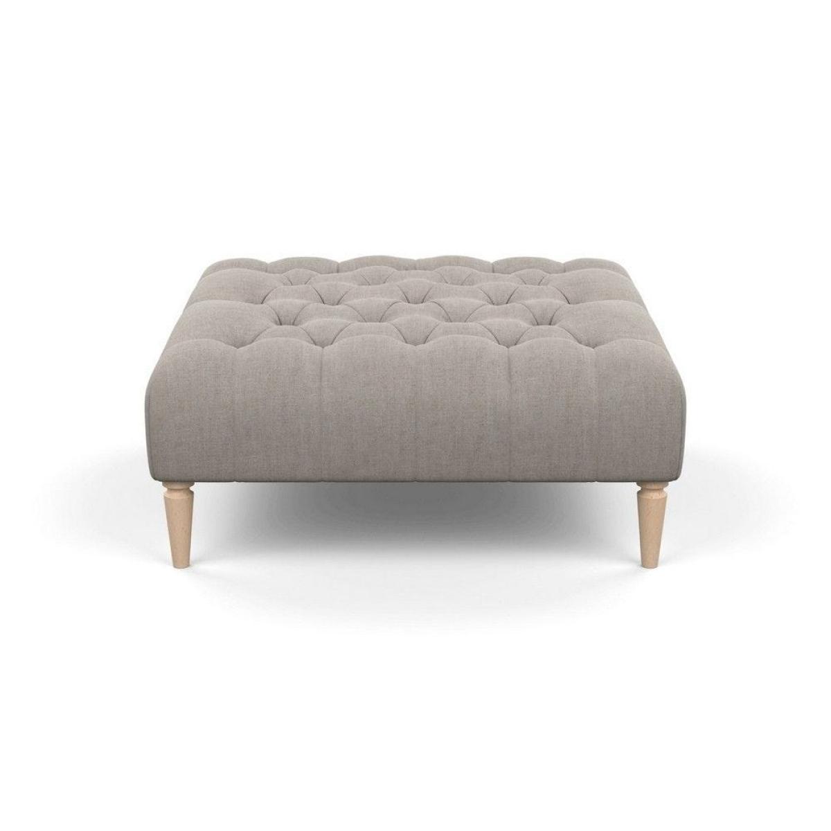 Heal's Balmoral Ottoman Capelo LinenCotton Sea Shanty Walnut Feet - Heal's UK Furniture – image 88