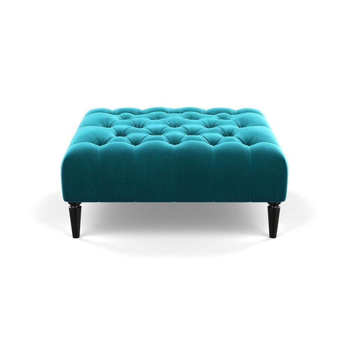 Heal's Balmoral Ottoman Capelo LinenCotton Sea Shanty Walnut Feet - Heal's UK Furniture – image 10