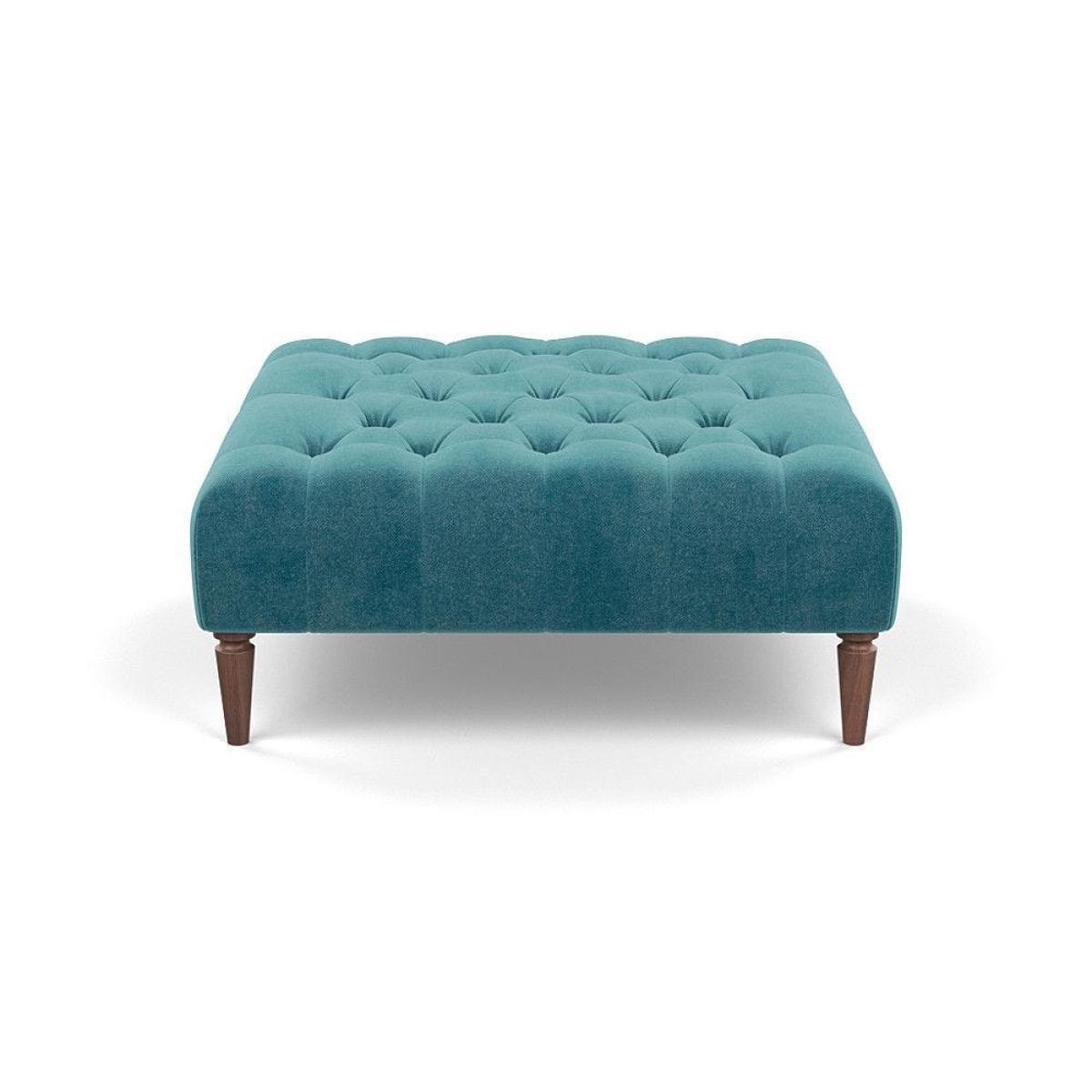 Heal's Balmoral Ottoman Capelo LinenCotton Sea Shanty Walnut Feet - Heal's UK Furniture – image 97