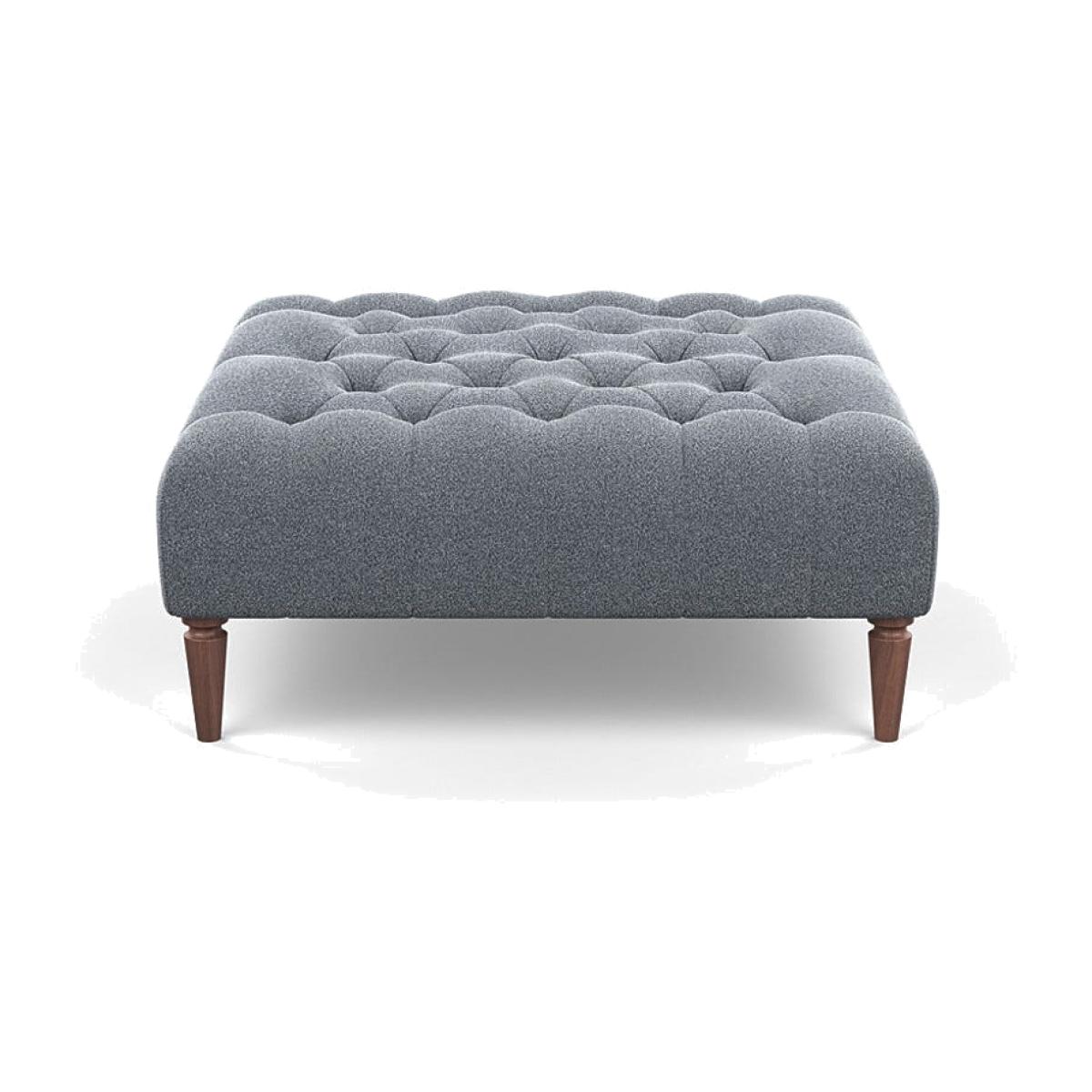 Heal's Balmoral Ottoman Boucle Steel Stained Oak
