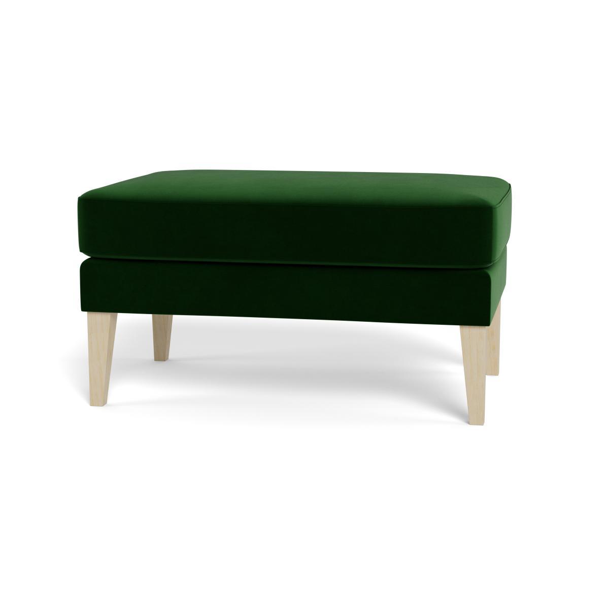 Heal's Richmond Ottoman Smart Velvet Forest Tinted Ash Feet - Heal's UK Furniture – image 5