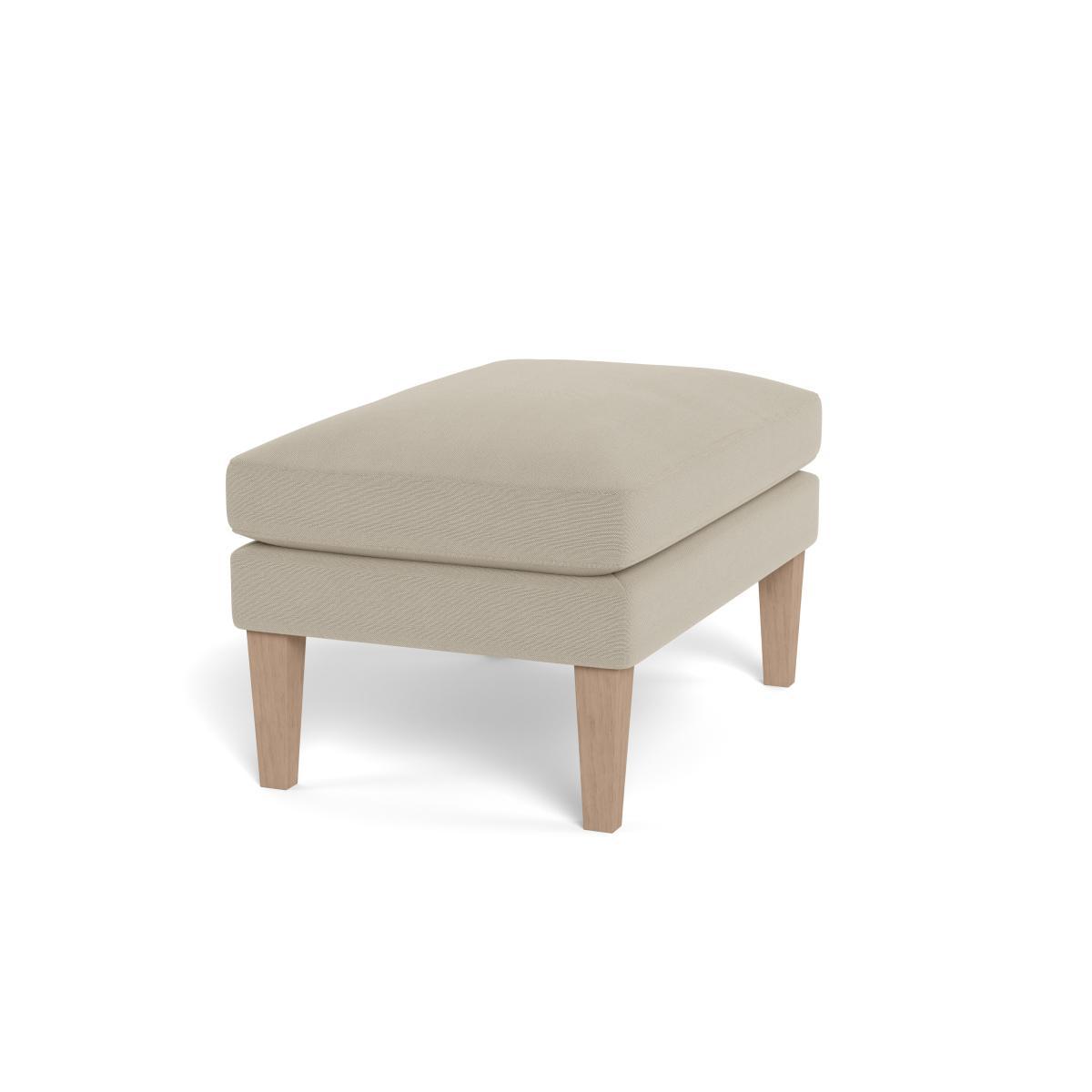 Heal's Wallis Ottoman Linen Hessian Natural Feet - Heal's UK Furniture – image 2