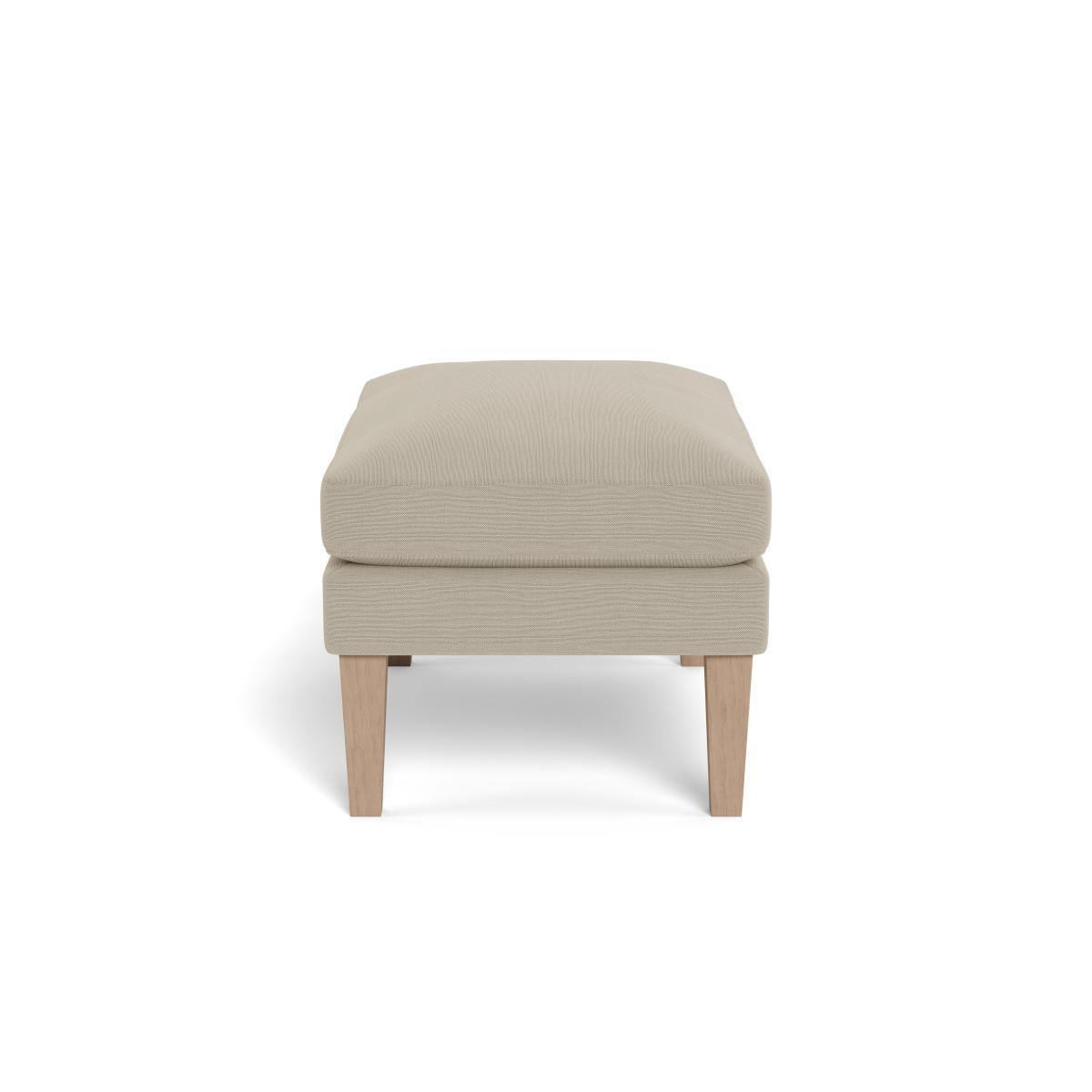 Heal's Wallis Ottoman Linen Hessian Natural Feet - Heal's UK Furniture – image 3
