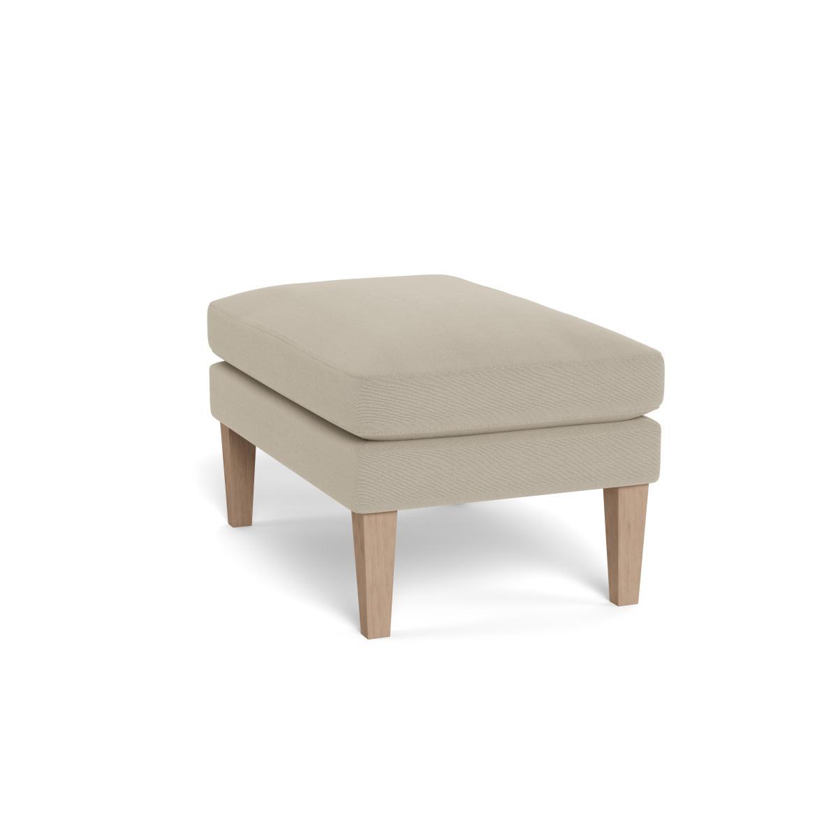 Heal's Wallis Ottoman Linen Hessian Natural Feet - Heal's UK Furniture – image 4