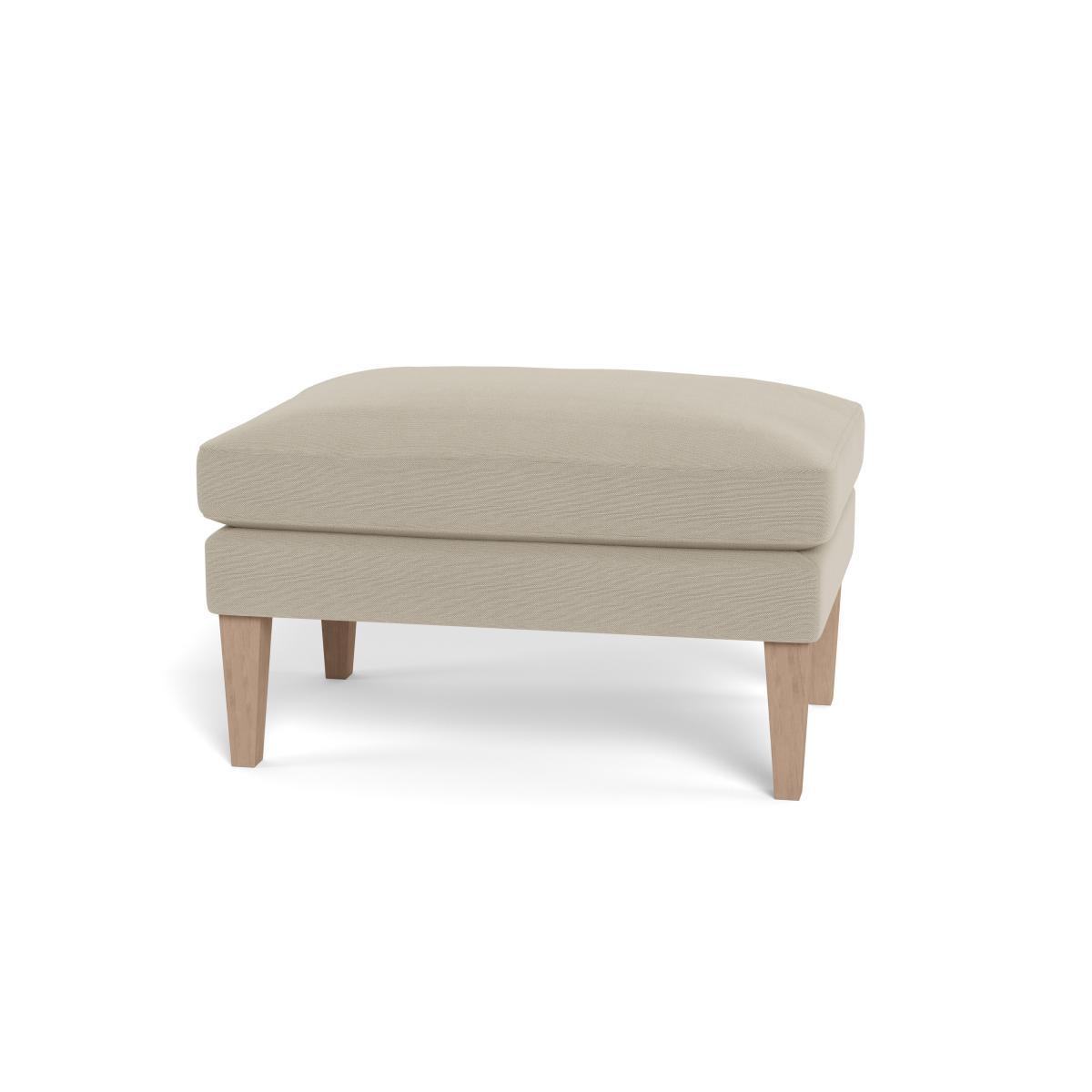 Heal's Wallis Ottoman Linen Hessian Natural Feet - Heal's UK Furniture – image 5