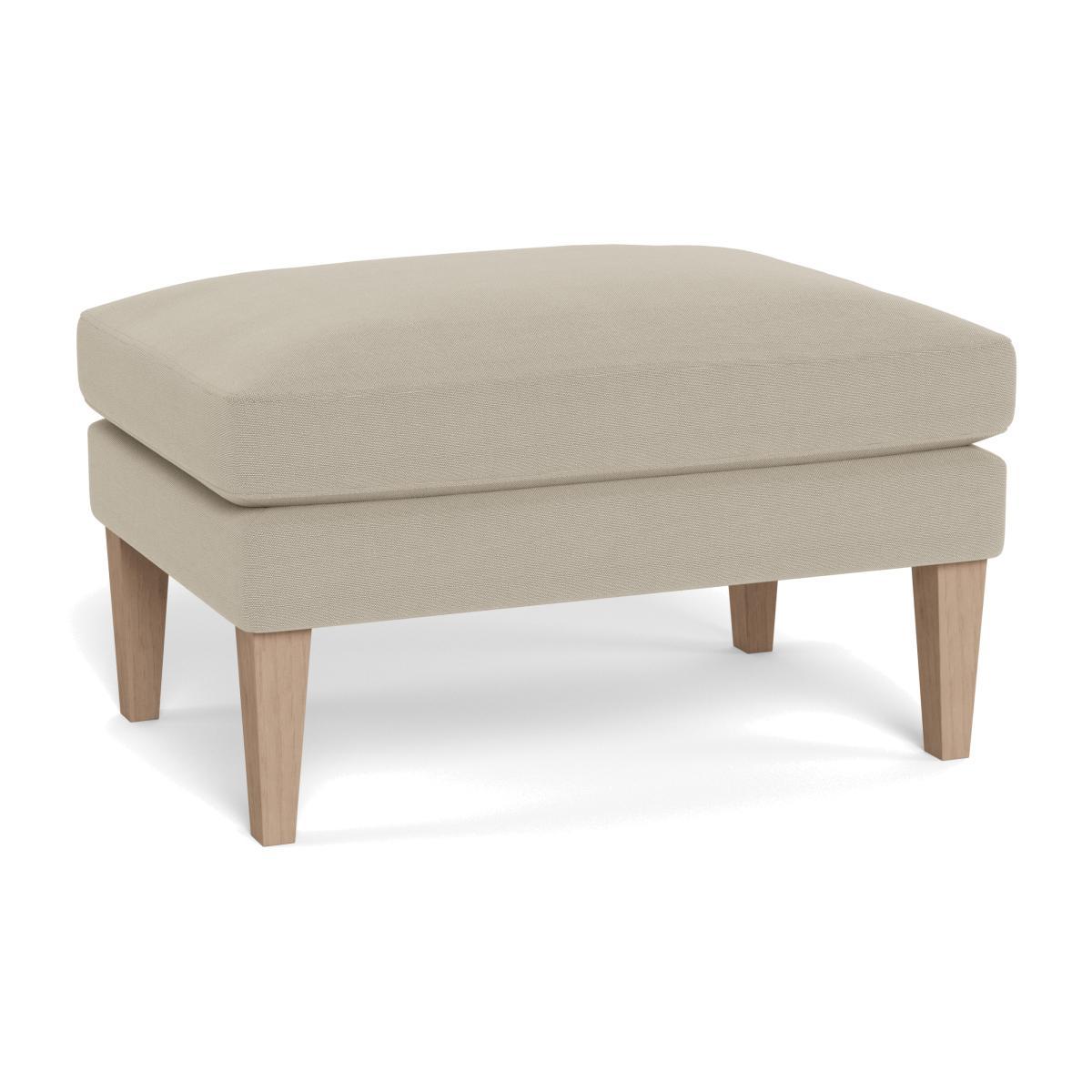 Heal's Wallis Ottoman Linen Hessian Natural Feet - Heal's UK Furniture – image 1