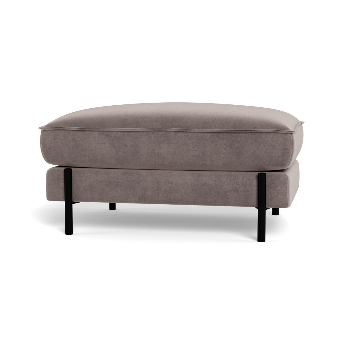 Heal's Tortona Footstool Smart Luxe Velvet Mushroom - Heal's UK Furniture – image 5