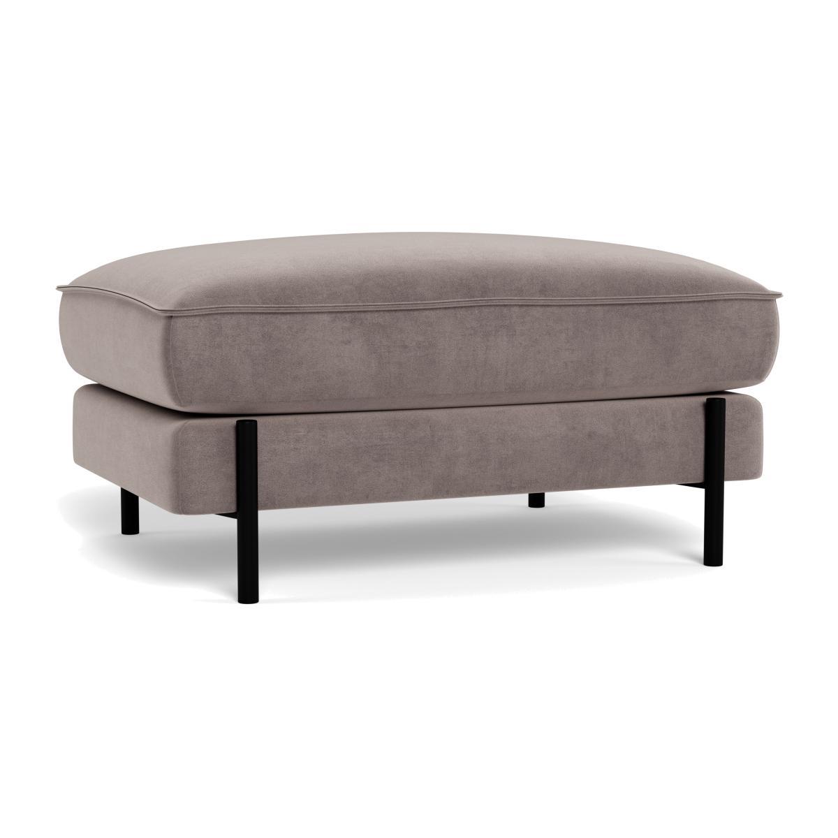 Heal's Tortona Footstool Smart Luxe Velvet Mushroom - Heal's UK Furniture – image 1