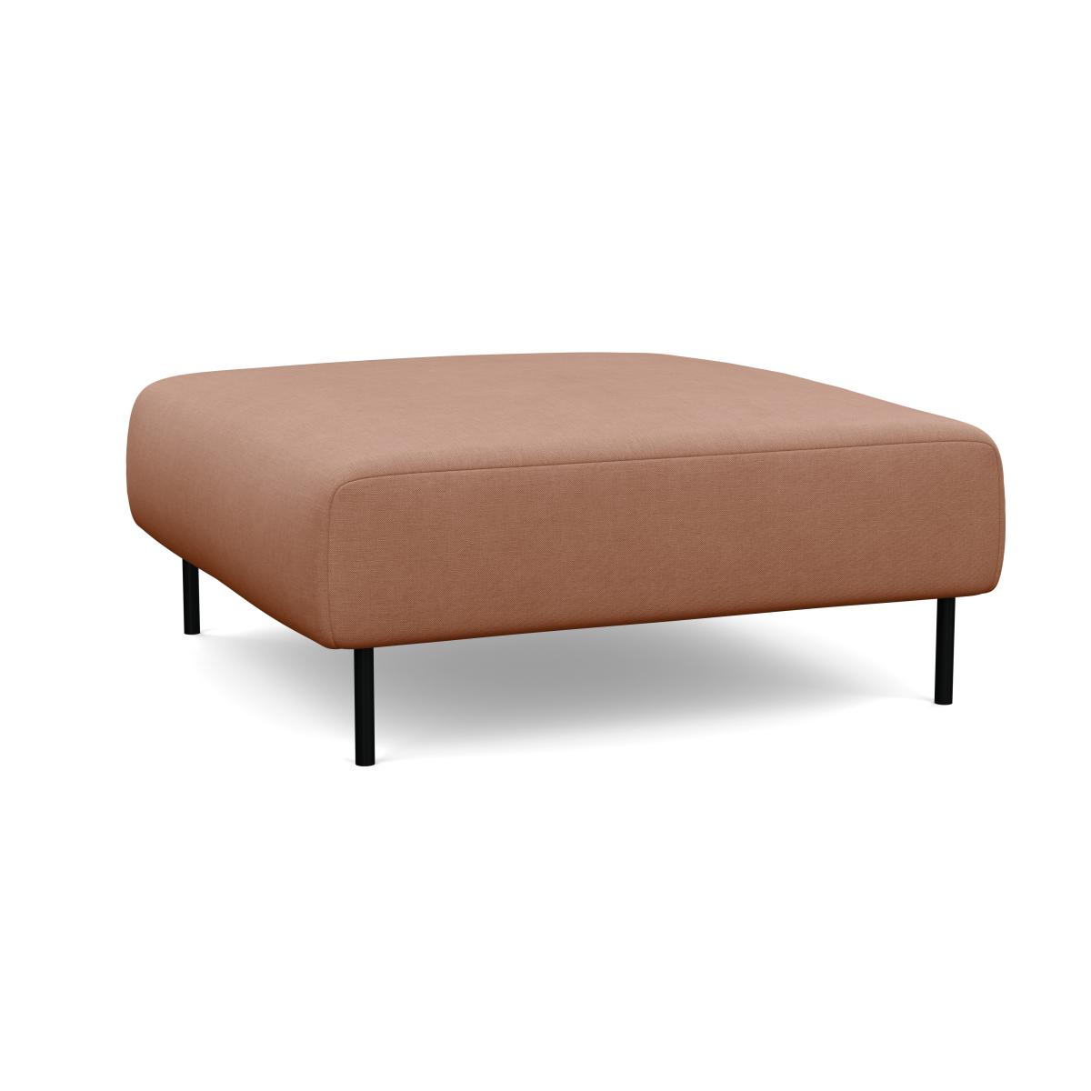 Heal's Luna Ottoman Tundra Texture Latte Black Feet - Heal's UK Furniture – image 4