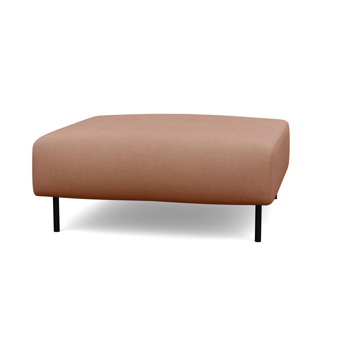 Heal's Luna Ottoman Tundra Texture Latte Black Feet - Heal's UK Furniture – image 5