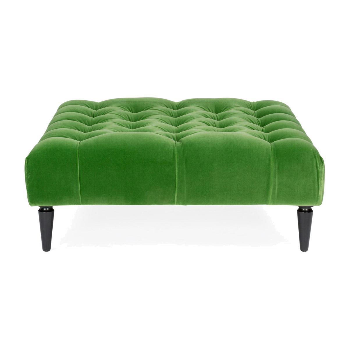 Heal's Balmoral Ottoman Brushed Cotton Pine Walnut Feet - Heal's UK Furniture