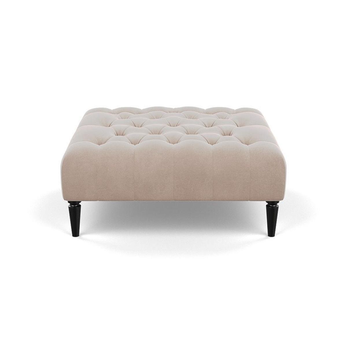 Heal's Balmoral Ottoman Broad Weave Putty Walnut Feet - Heal's UK Furniture – image 102