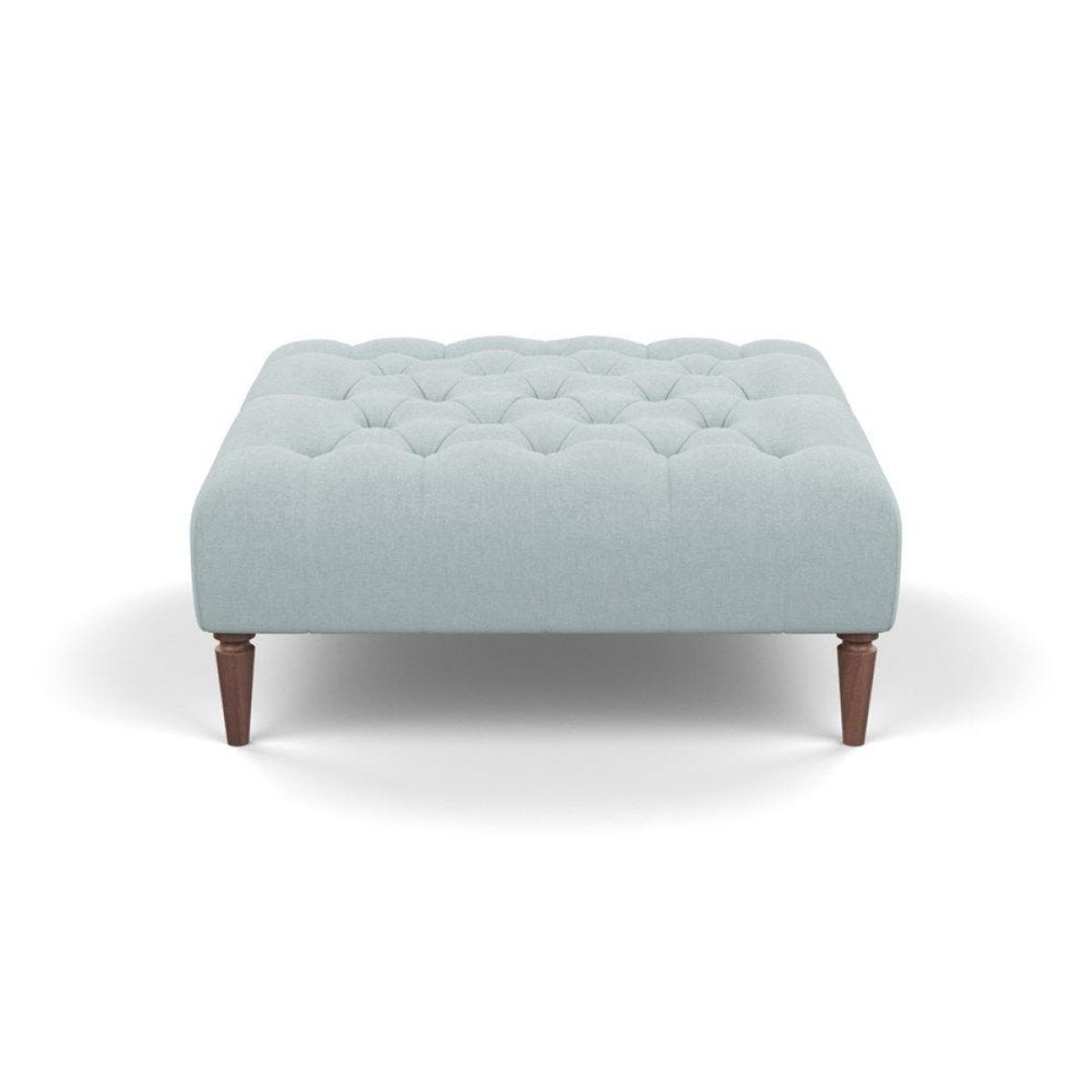 Heal's Balmoral Ottoman Broad Weave Putty Walnut Feet - Heal's UK Furniture – image 21