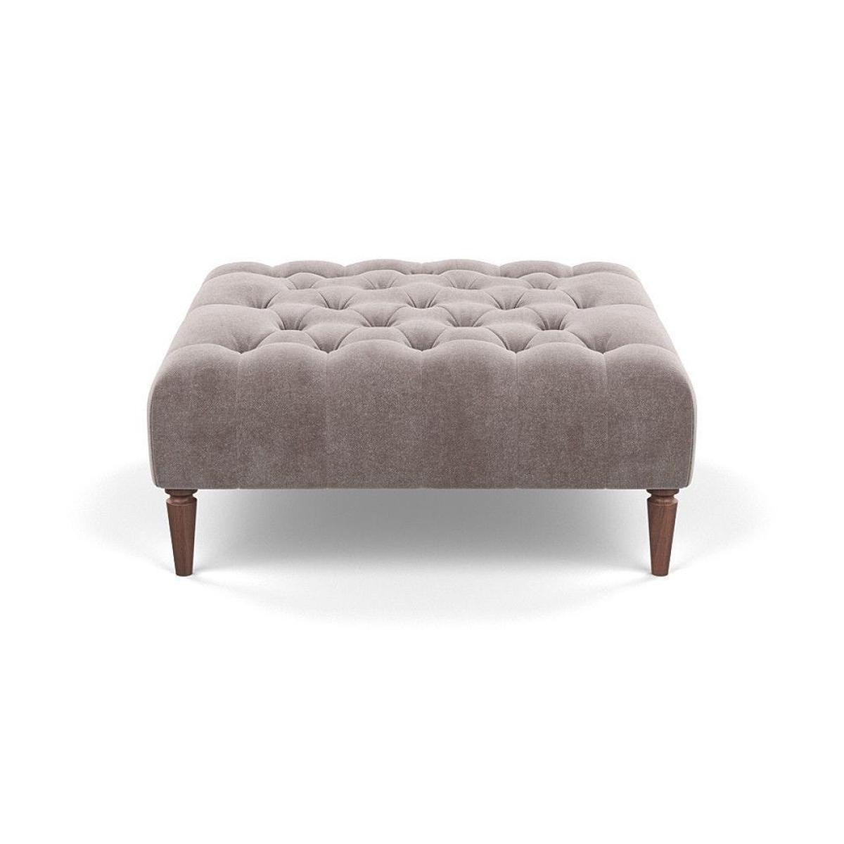 Heal's Balmoral Ottoman Broad Weave Putty Walnut Feet - Heal's UK Furniture – image 51