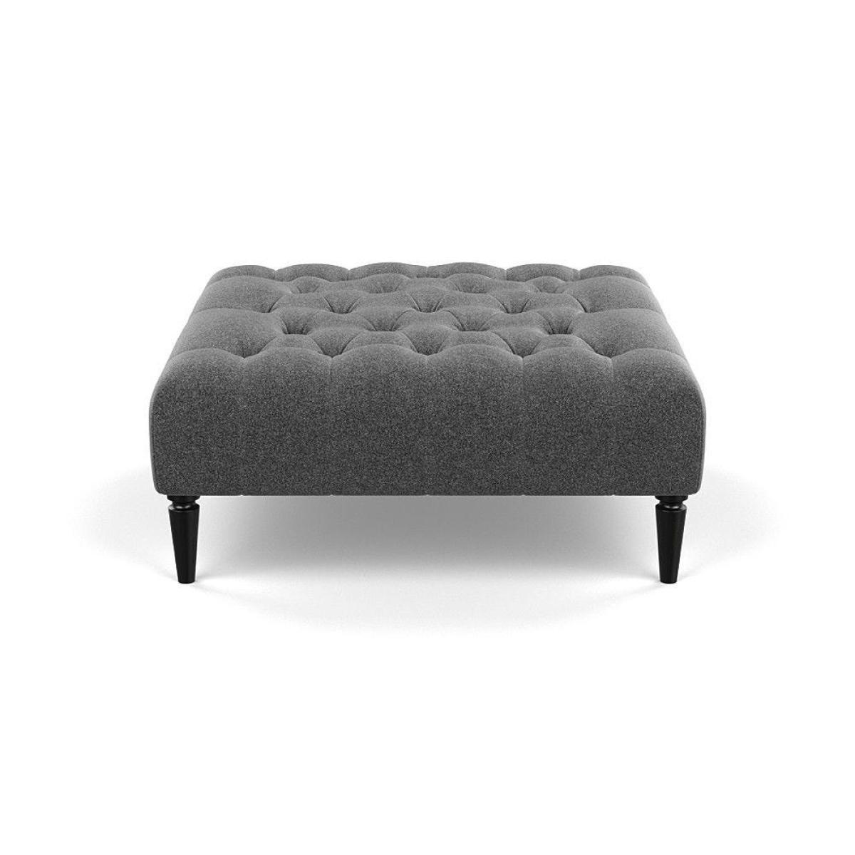 Heal's Balmoral Ottoman Broad Weave Putty Walnut Feet - Heal's UK Furniture – image 82