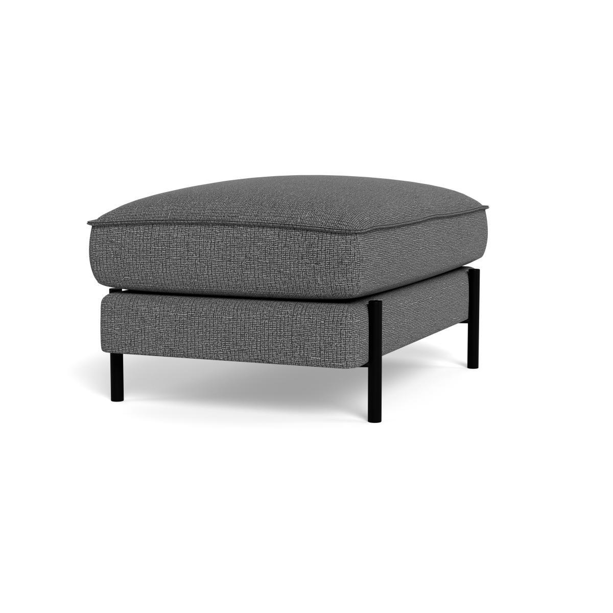 Heal's Tortona Footstool Tejo Recycled Noir - Heal's UK Furniture – image 2