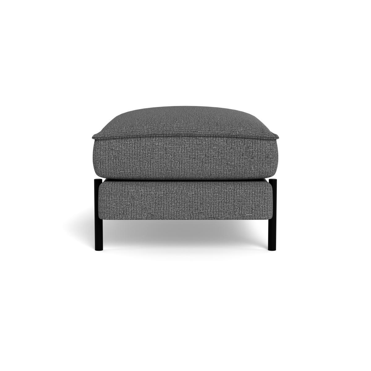 Heal's Tortona Footstool Tejo Recycled Noir - Heal's UK Furniture – image 3
