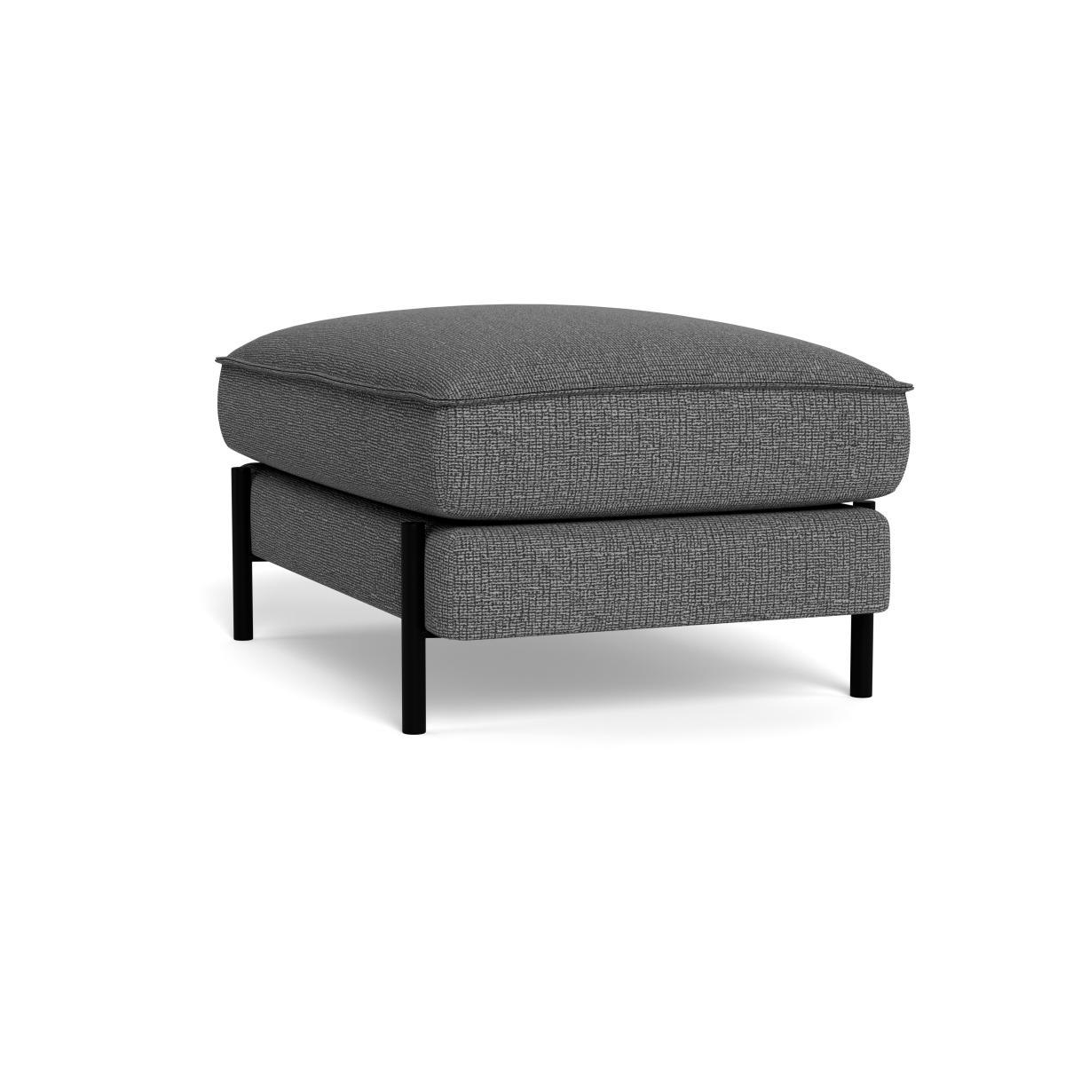 Heal's Tortona Footstool Tejo Recycled Noir - Heal's UK Furniture – image 4