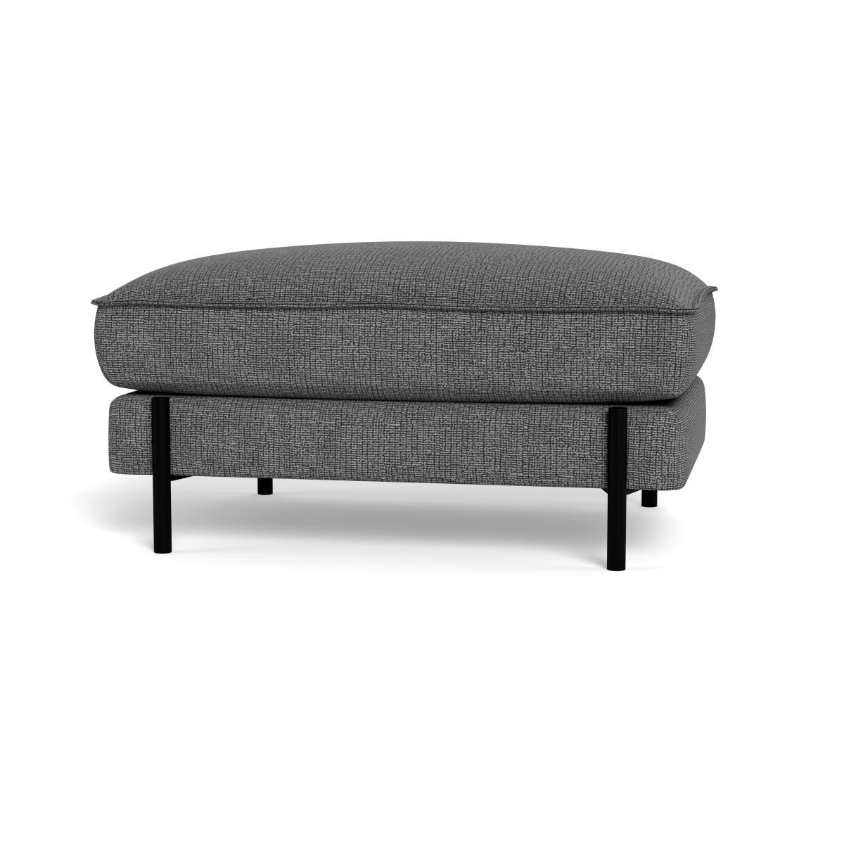 Heal's Tortona Footstool Tejo Recycled Noir - Heal's UK Furniture – image 5