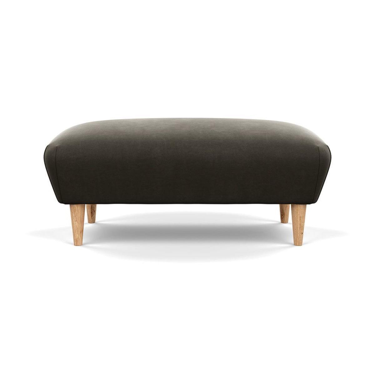 Heal's Somerset Footstool Velvet Midnight Dark Stain - Heal's UK Furniture – image 15