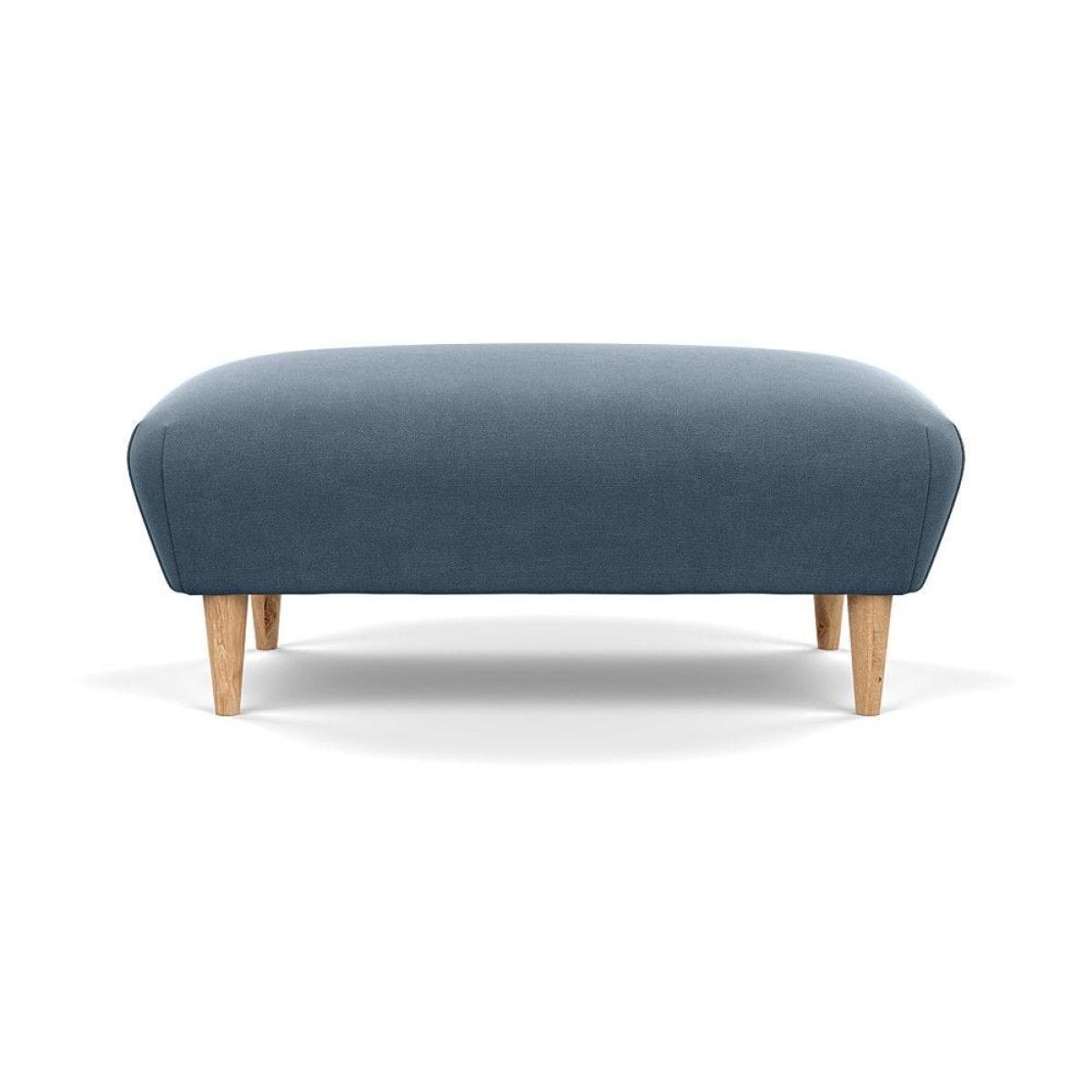 Heal's Somerset Footstool Velvet Midnight Dark Stain - Heal's UK Furniture – image 21
