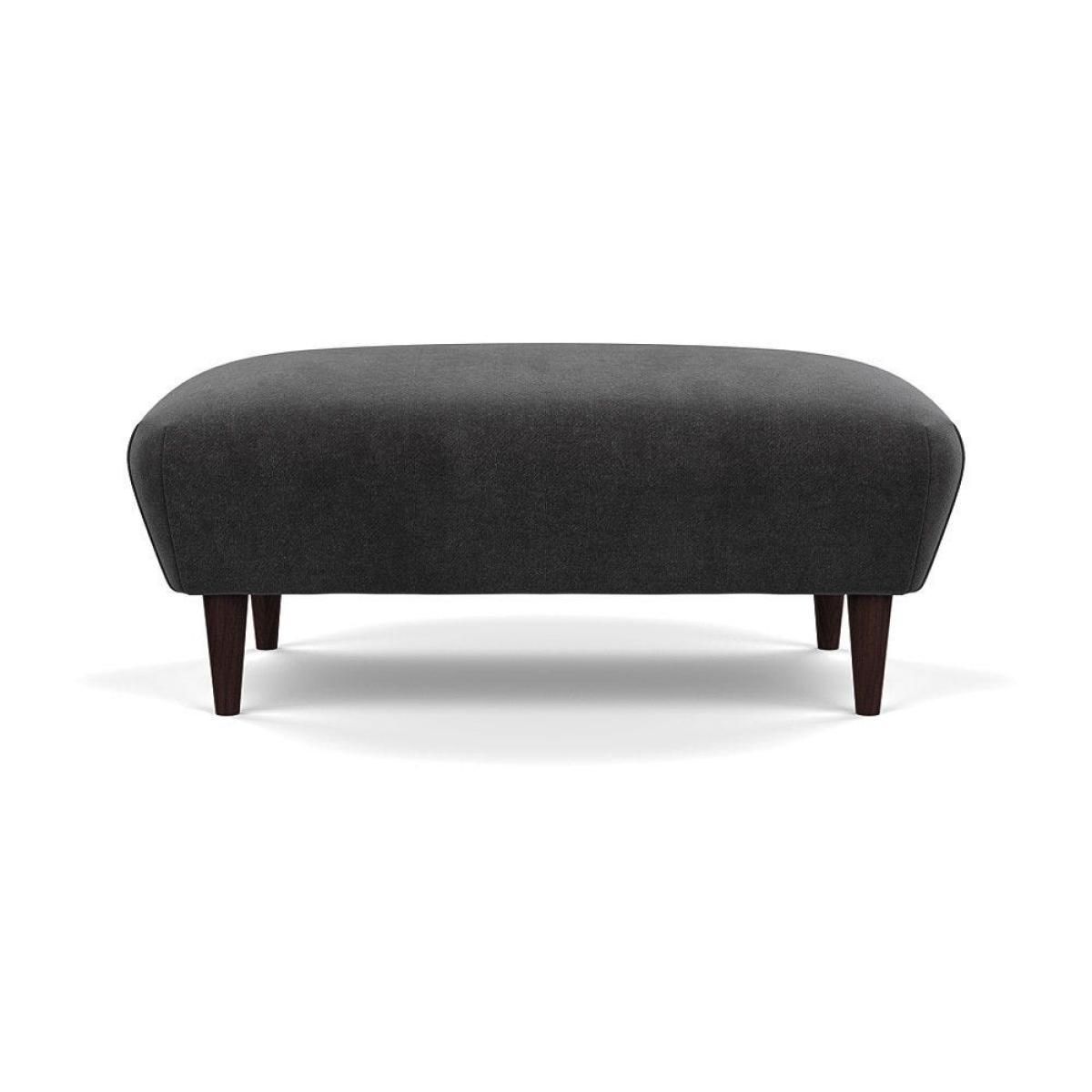 Heal's Somerset Footstool Velvet Midnight Dark Stain - Heal's UK Furniture – image 27