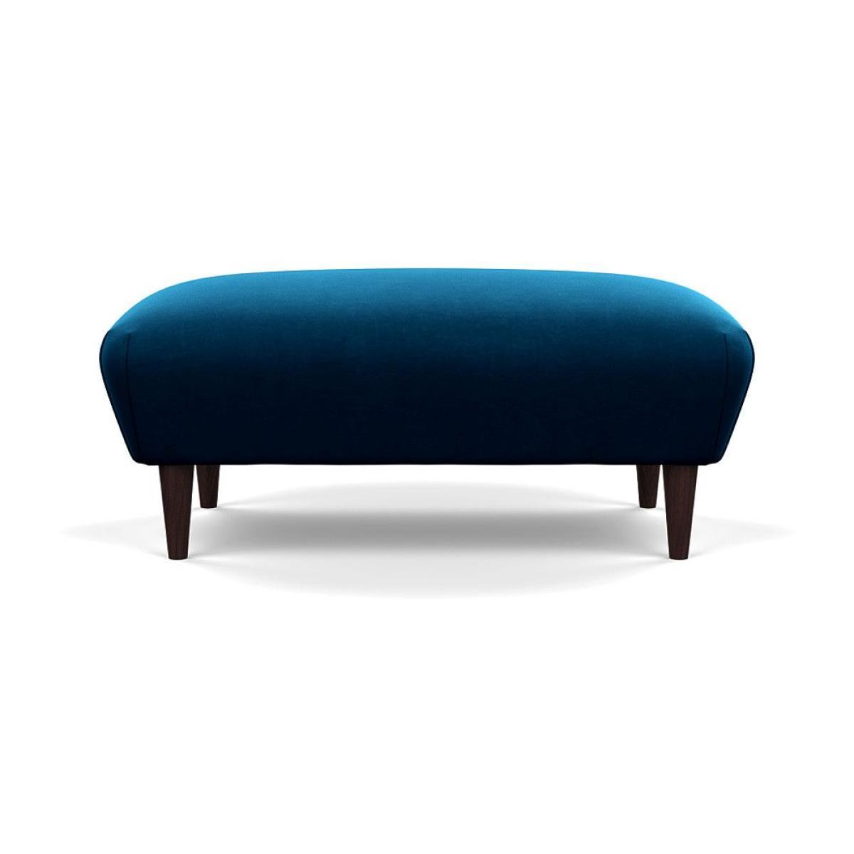 Heal's Somerset Footstool Velvet Midnight Dark Stain - Heal's UK Furniture – image 32