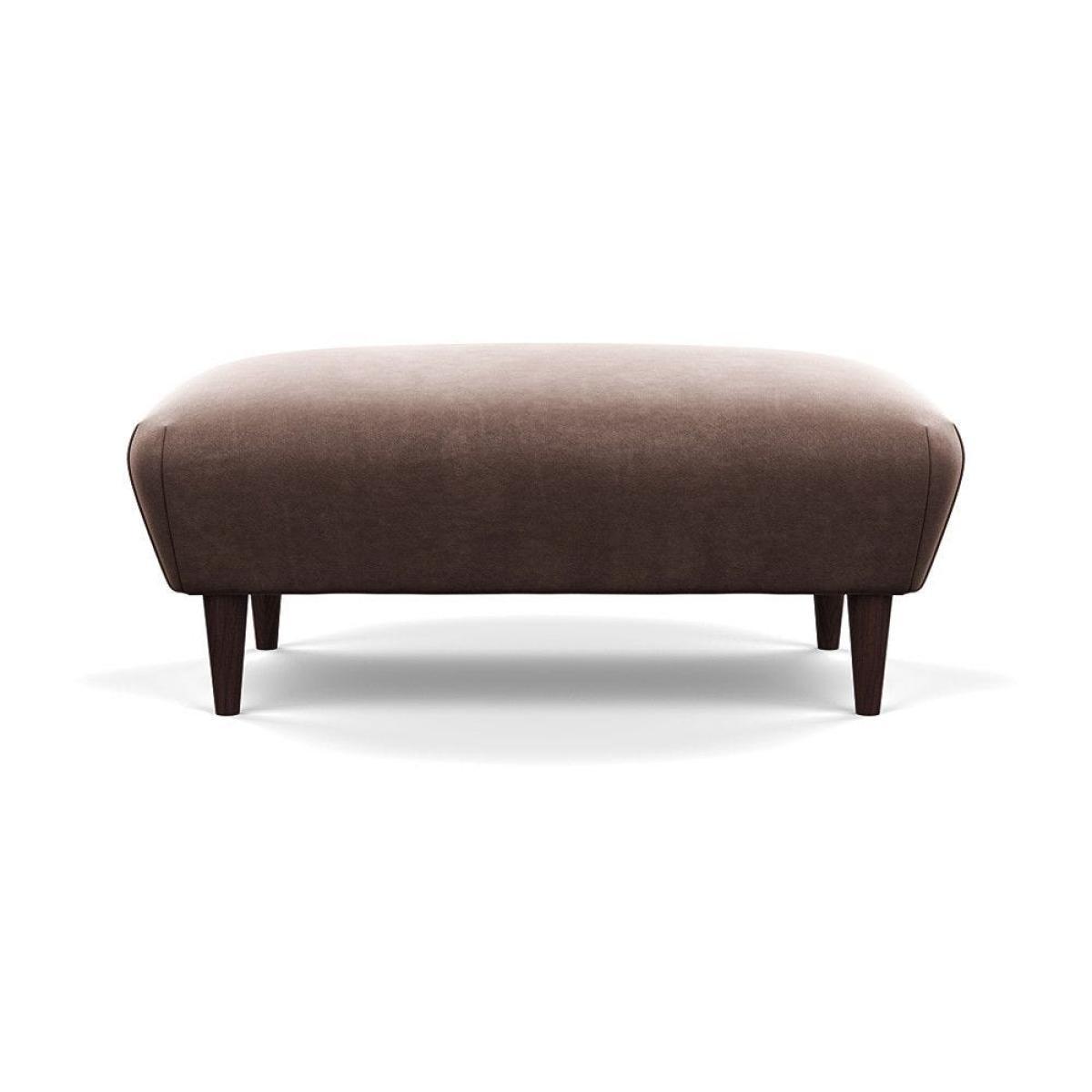Heal's Somerset Footstool Velvet Midnight Dark Stain - Heal's UK Furniture – image 8