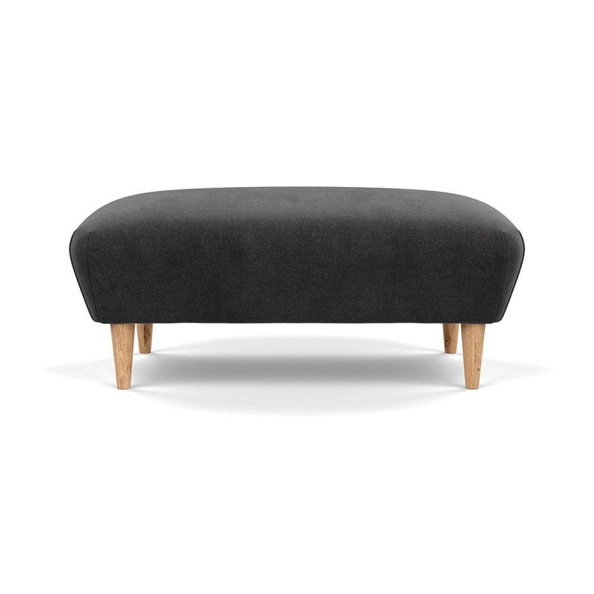 Heal's Somerset Footstool Velvet Midnight Dark Stain - Heal's UK Furniture – image 75
