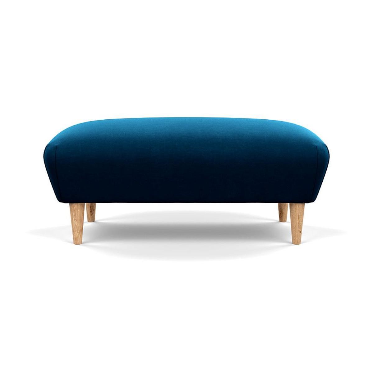 Heal's Somerset Footstool Velvet Midnight Dark Stain - Heal's UK Furniture – image 87