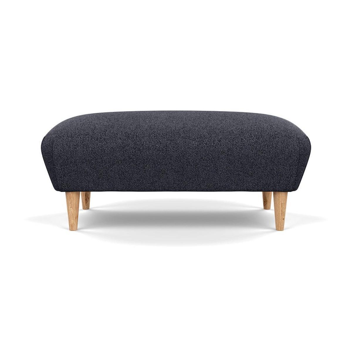 Heal's Somerset Footstool Velvet Midnight Dark Stain - Heal's UK Furniture – image 100