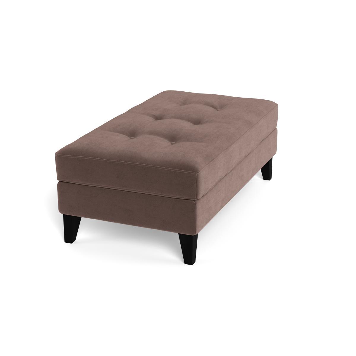 Heal's Mistral Footstool Velvet Mink Natural - Heal's UK Furniture – image 2